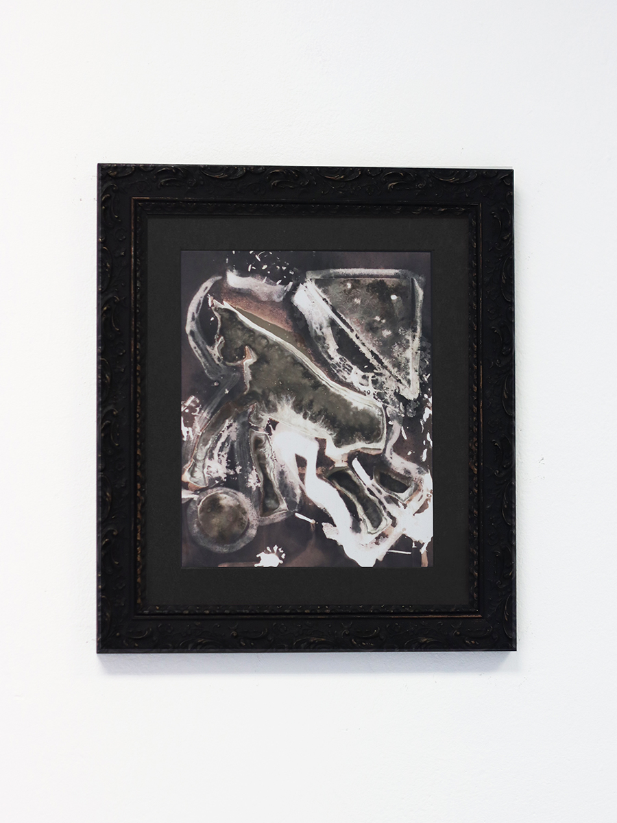 An abstract image in a black frame.