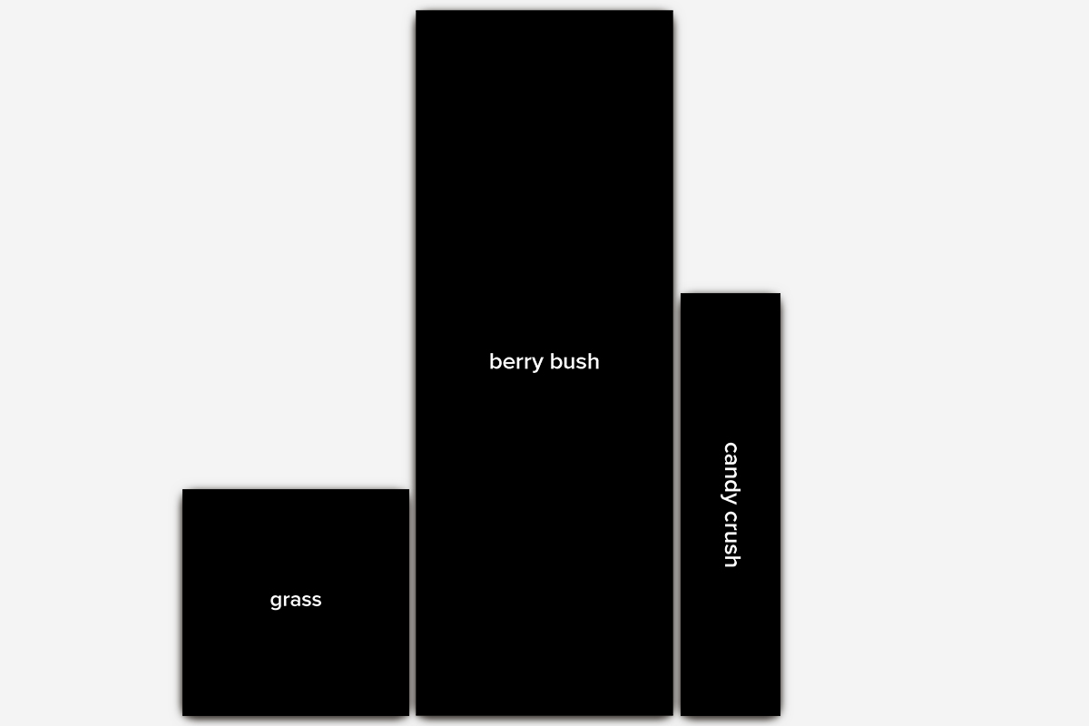 An image of 3 black rectangles.