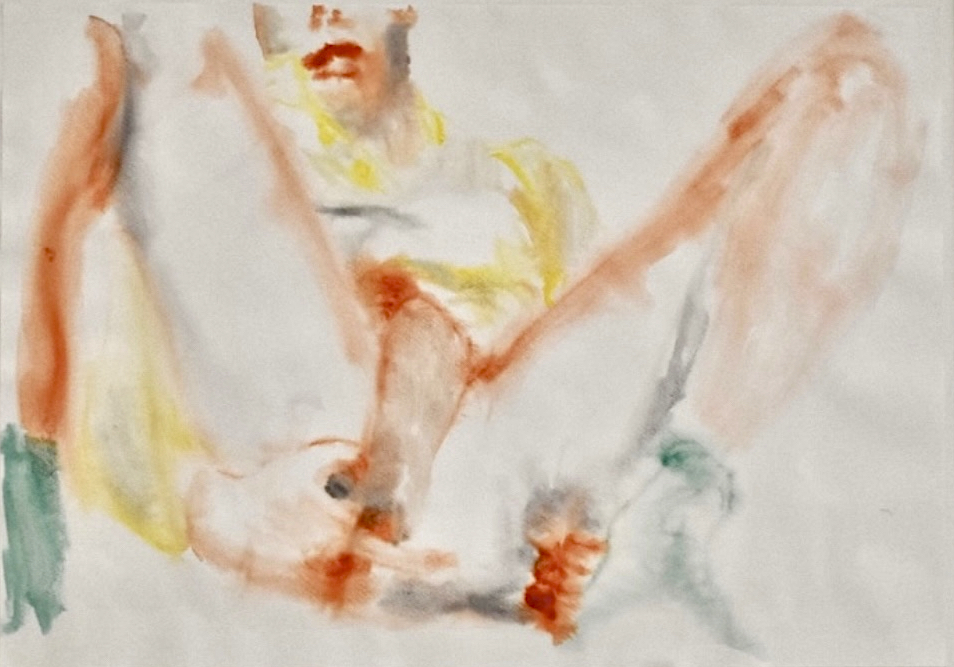 A painting of a nude person.