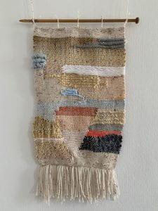 Woven wall hanging