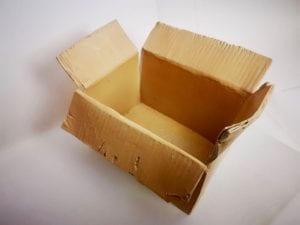 Cardboard Box made of clay
